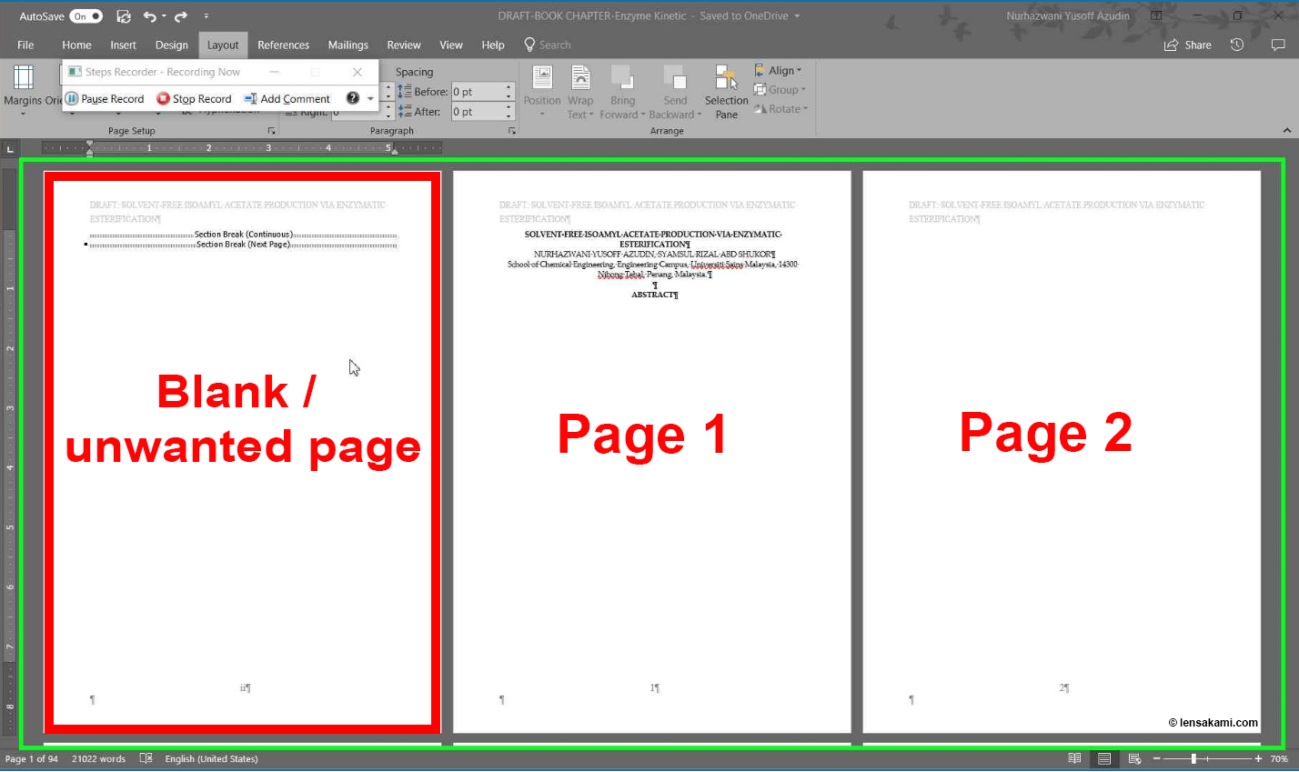 How To Delete A Blank Page Or Page Break In Microsoft Word LensaKami